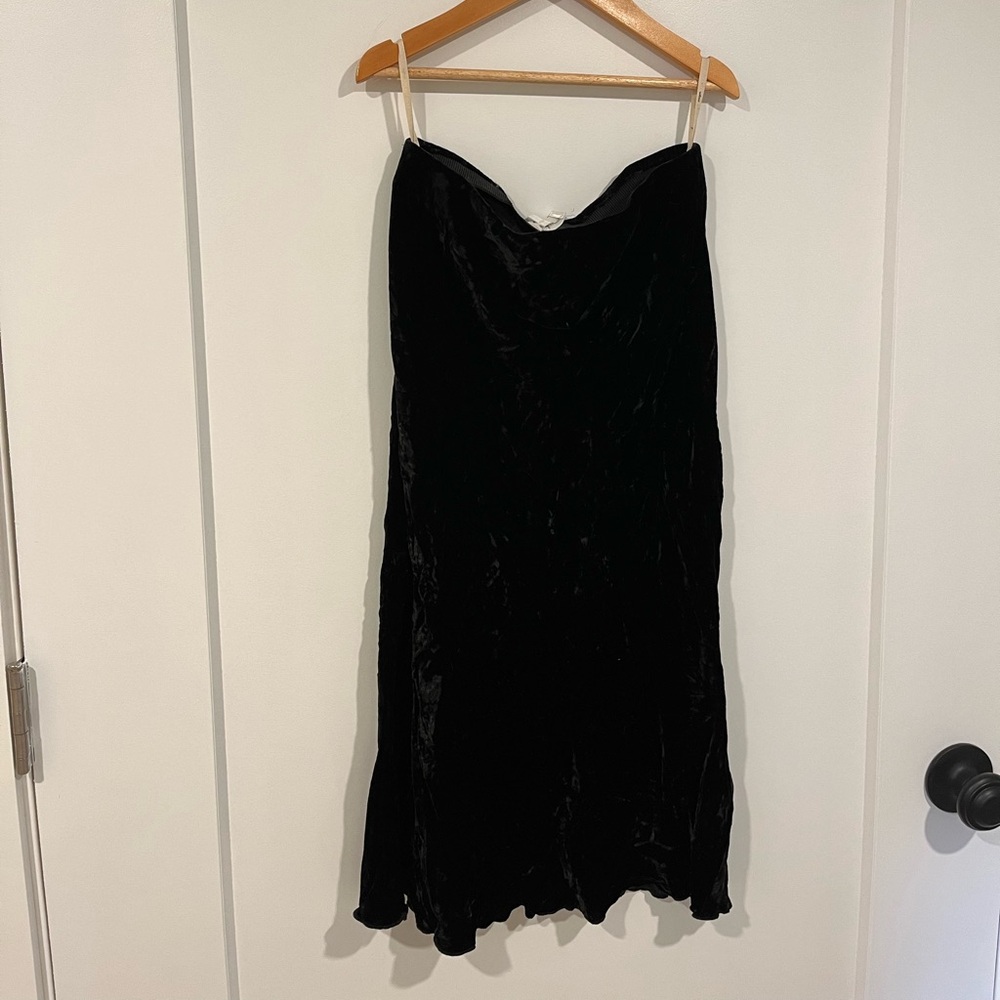 Wilfred velour skirt